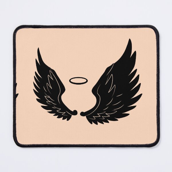 Item preview,  Hand-Drawn Angel Wings Silhouette designed and sold by hjian8219.