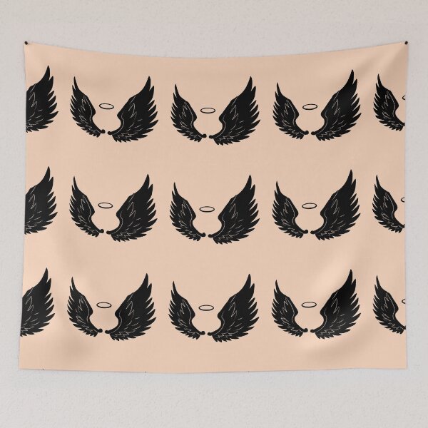 Item preview,  Hand-Drawn Angel Wings Silhouette designed and sold by hjian8219.