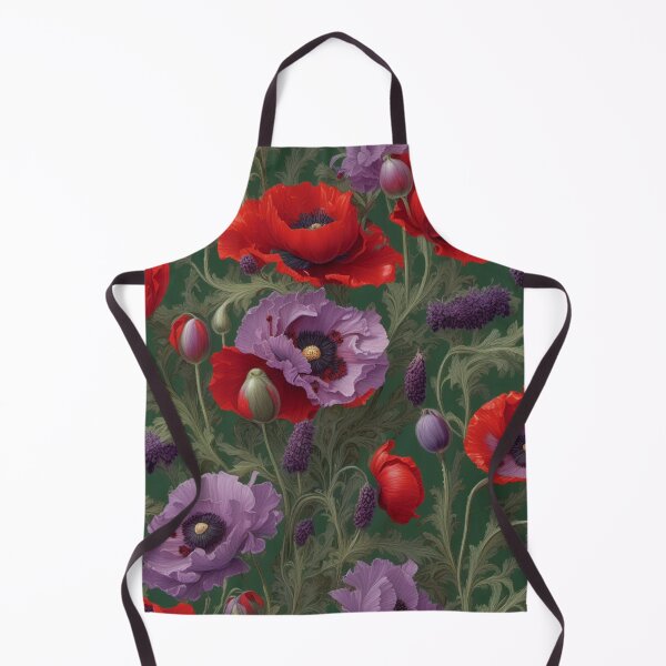 Item preview, Red and violet poppies designed and sold by Polanska.