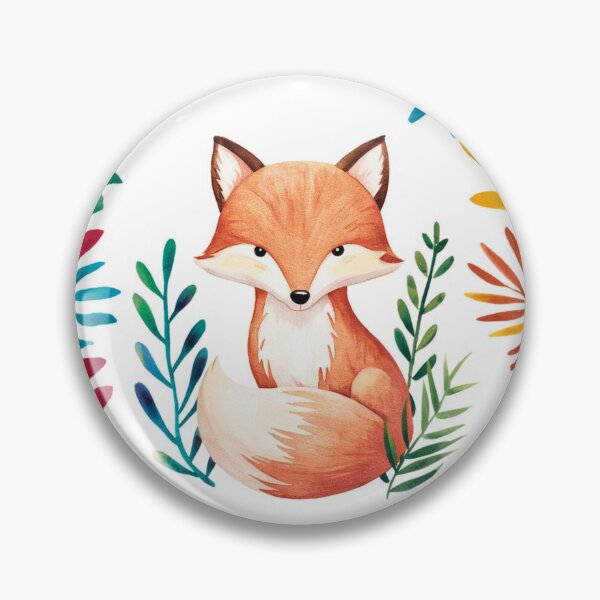 Artikelvorschau, Süßer Fuchs. Entzückender Fuchs, Aquarellfuchs, Fuchszeichnung, Blumenfuchs, Fuchsbild entworfen und verkauft von FoxVibes.