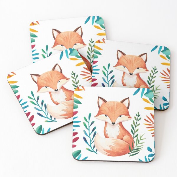 Artikelvorschau, Süßer Fuchs. Entzückender Fuchs, Aquarellfuchs, Fuchszeichnung, Blumenfuchs, Fuchsbild entworfen und verkauft von FoxVibes.
