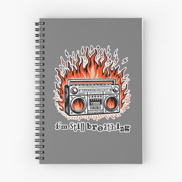 Item preview, still breathing radio on fire design designed and sold by MiaNotMaya.