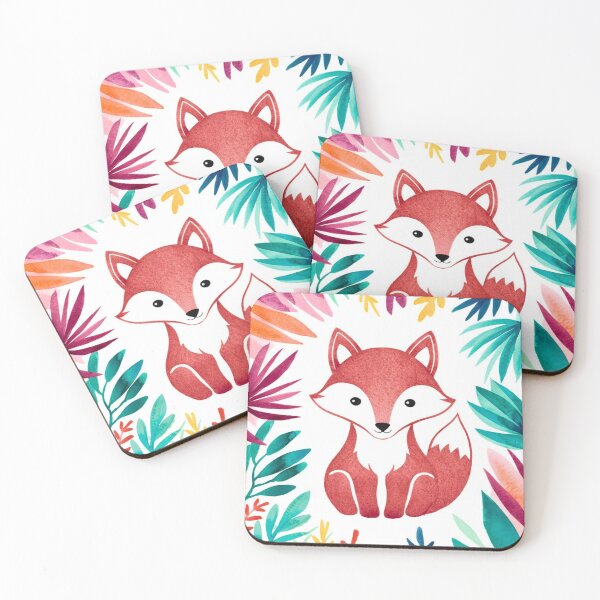 Artikelvorschau, Süßer Fuchs. Entzückender Fuchs, Aquarellfuchs, Fuchszeichnung, Blumenfuchs, Fuchsbild entworfen und verkauft von FoxVibes.