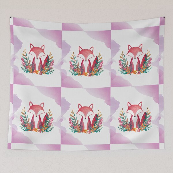 Artikelvorschau, Süßer Fuchs. Entzückender Fuchs, Aquarellfuchs, Fuchszeichnung, Blumenfuchs, Fuchsbild entworfen und verkauft von FoxVibes.