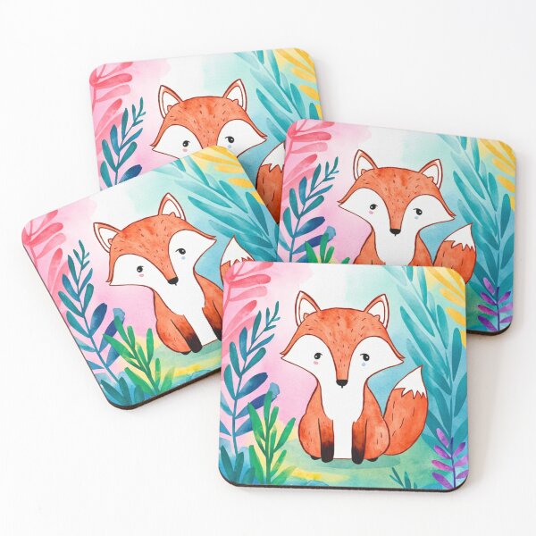 Artikelvorschau, Süßer Fuchs. Entzückender Fuchs, Aquarellfuchs, Fuchszeichnung, Blumenfuchs, Fuchsbild entworfen und verkauft von FoxVibes.