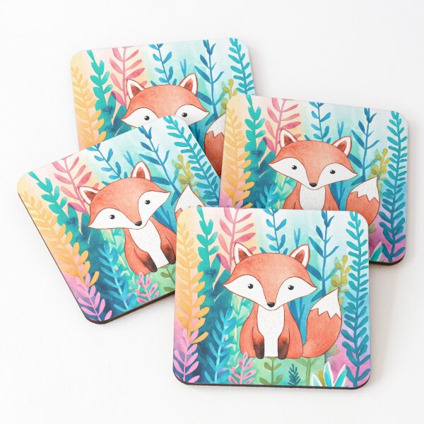 Artikelvorschau, Süßer Fuchs. Entzückender Fuchs, Aquarellfuchs, Fuchszeichnung, Blumenfuchs, Fuchsbild entworfen und verkauft von FoxVibes.