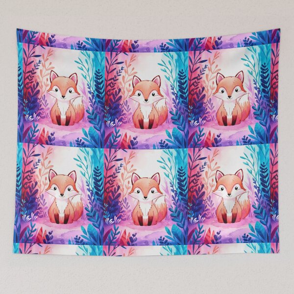 Artikelvorschau, Süßer Fuchs. Entzückender Fuchs, Aquarellfuchs, Fuchszeichnung, Blumenfuchs, Fuchsbild entworfen und verkauft von FoxVibes.