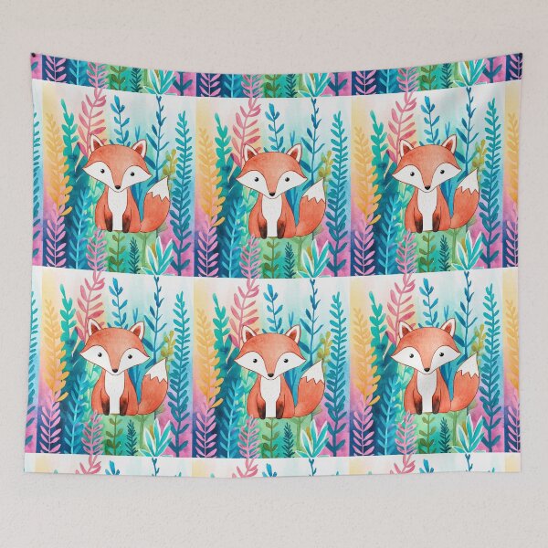Artikelvorschau, Süßer Fuchs. Entzückender Fuchs, Aquarellfuchs, Fuchszeichnung, Blumenfuchs, Fuchsbild entworfen und verkauft von FoxVibes.