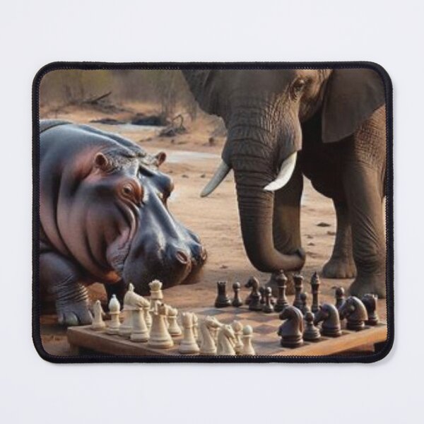 Item preview, Hippo And Elephant play Chess game designed and sold by BonoloStore.