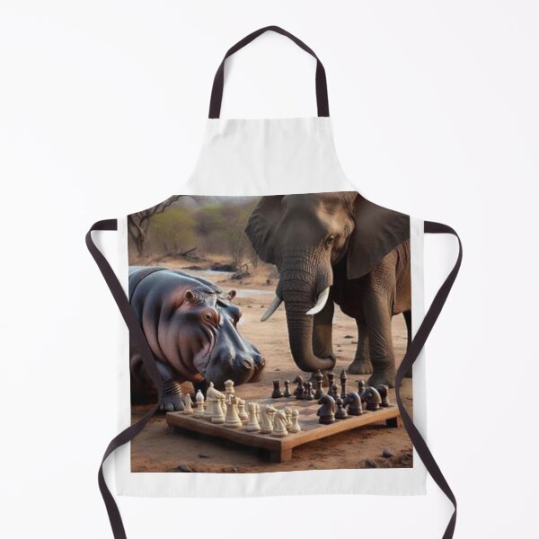 Item preview, Hippo And Elephant play Chess game designed and sold by BonoloStore.
