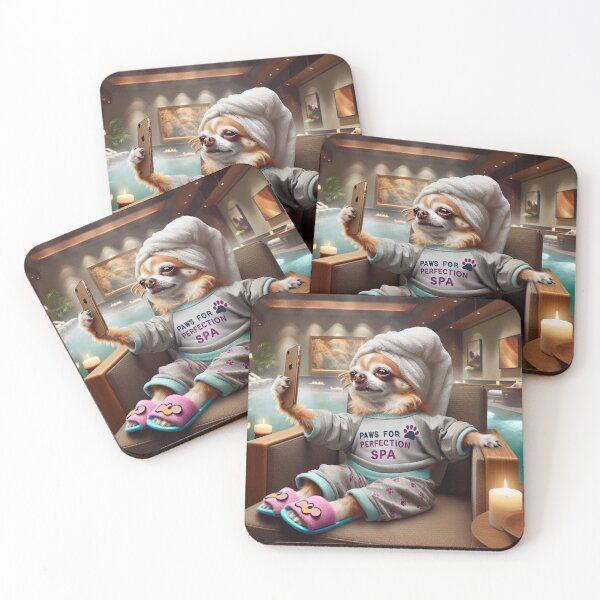 Item preview, Chihuahua Social Media Celebrity taking a selfie at the Spa. designed and sold by TheDogOnIt.