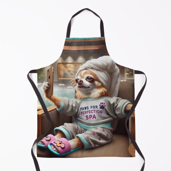 Item preview, Chihuahua Social Media Celebrity taking a selfie at the Spa. designed and sold by TheDogOnIt.