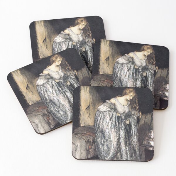Item preview, The True Sweetheart - Little Brother & Little Sister - Brothers Grimm - Arthur Rackham  designed and sold by forgottenbeauty.