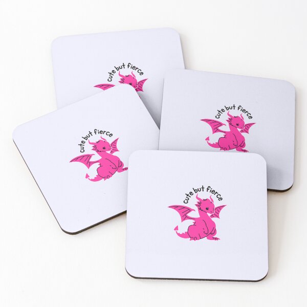 Item preview, Cute but fierce - pink dragon designed and sold by Neadoodles.