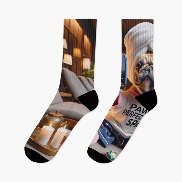 Item preview, French Bulldog Social Media Celebrity taking a selfie at the Spa. designed and sold by TheDogOnIt.