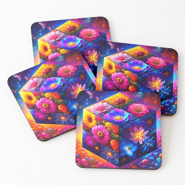 Item preview, Abstract Flower Cube designed and sold by connie campbell.