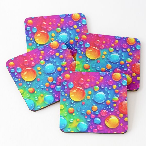Item preview, Rainbow Bubble Pattern designed and sold by Health And Fitness Posts e-Store.