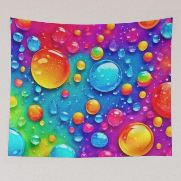 Item preview, Rainbow Bubble Pattern designed and sold by Health And Fitness Posts e-Store.