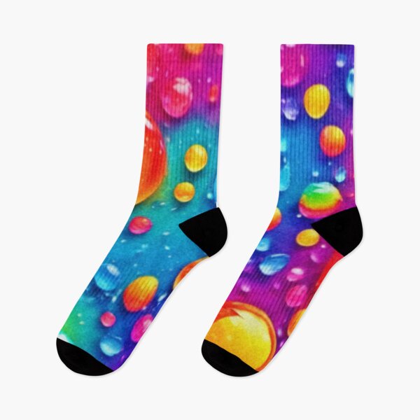Item preview, Rainbow Bubble Pattern designed and sold by Health And Fitness Posts e-Store.