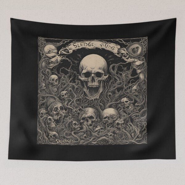 Item preview, Hellish Sludge, Eternal Damnation Awaits designed and sold by MetalRockMusic.