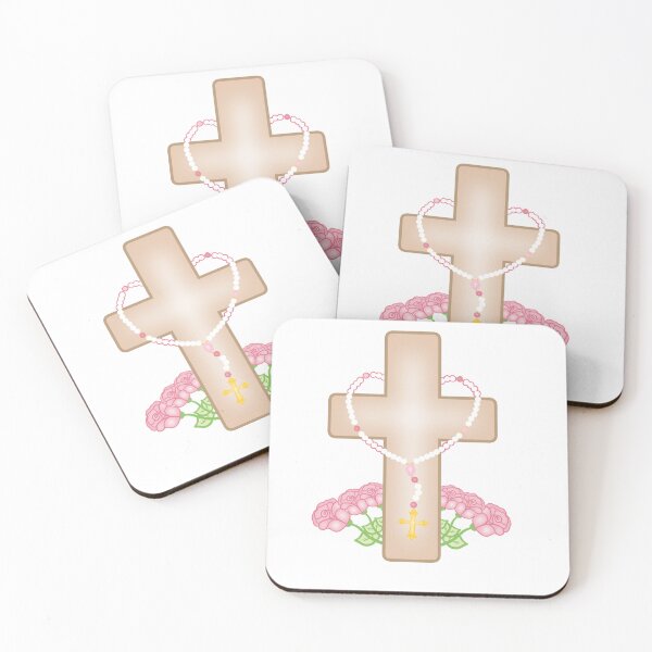 Item preview, Catholic Cross with Rosary designed and sold by KawaiiHearts.