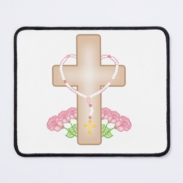 Item preview, Catholic Cross with Rosary designed and sold by KawaiiHearts.