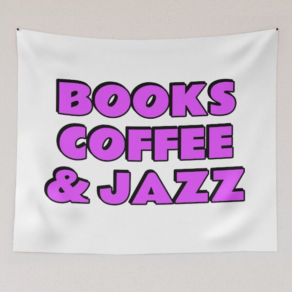 Item preview, Books Coffee and Jazz  designed and sold by Inspirationmotivation.