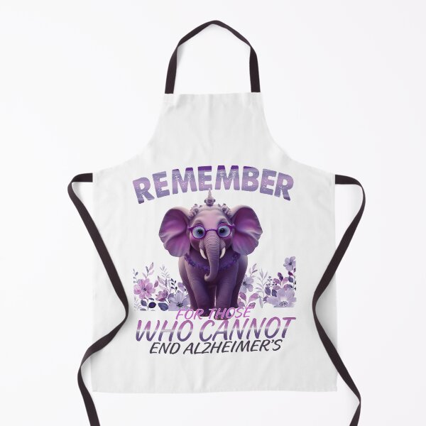 Item preview, Remember For Those Who Cannot End Alzheimer's Purple Elephant end Alz designed and sold by Smix Pixels.