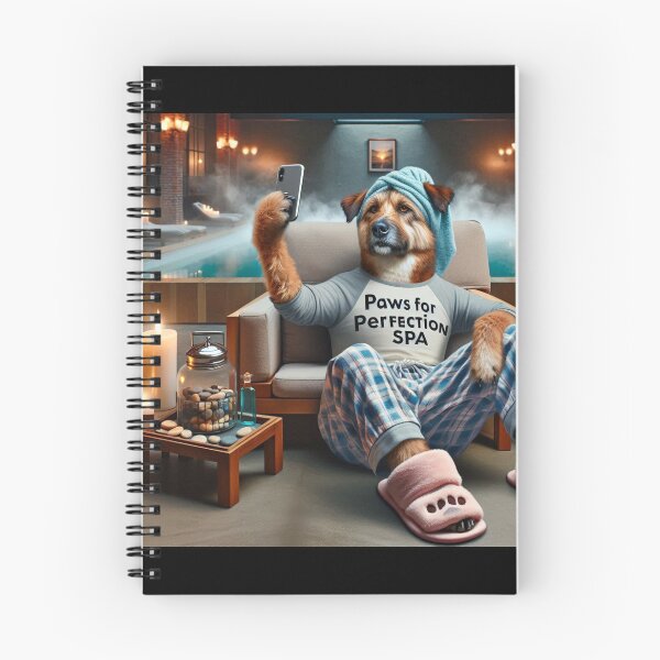 Item preview, Mixed Breed Dog Social Media Celebrity taking a selfie at the Spa. designed and sold by TheDogOnIt.