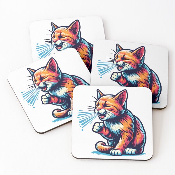 Item preview, Cute Cat Coughing designed and sold by Travelcases.