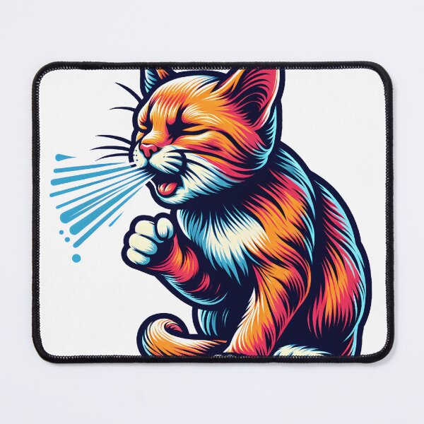 Item preview, Cute Cat Coughing designed and sold by Travelcases.