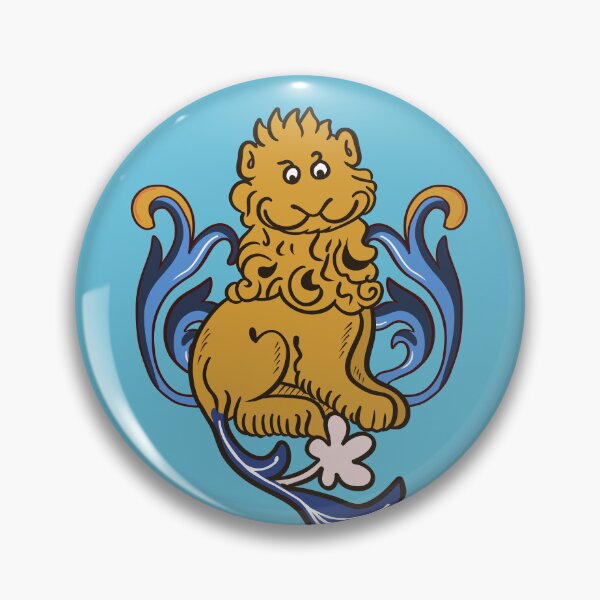 Item preview, Cute Medieval Lion Illustration Design designed and sold by MariOyama.