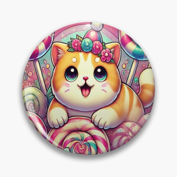 Item preview, Candy Land Cat - Whimsical Adventure designed and sold by ThaNick.