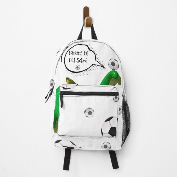 Item preview, Soccer Dino -Kicking it Old School- White designed and sold by aadventures.