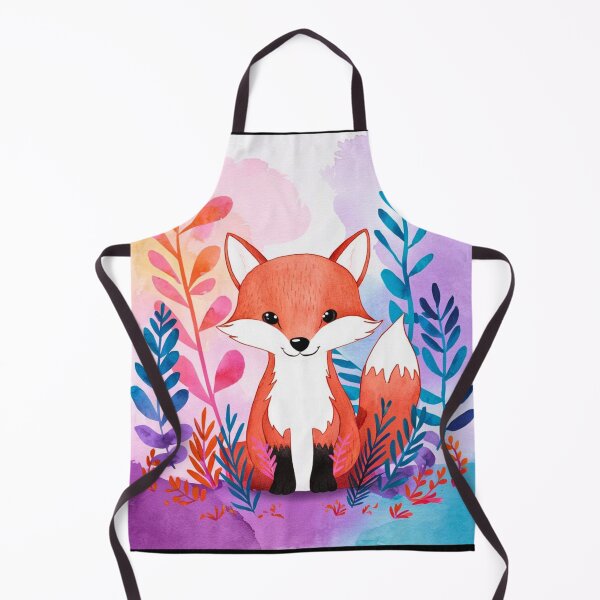 Item preview, Cute Fox. Adorable fox, watercolor fox, fox drawing, floral fox, fox image designed and sold by FoxVibes.