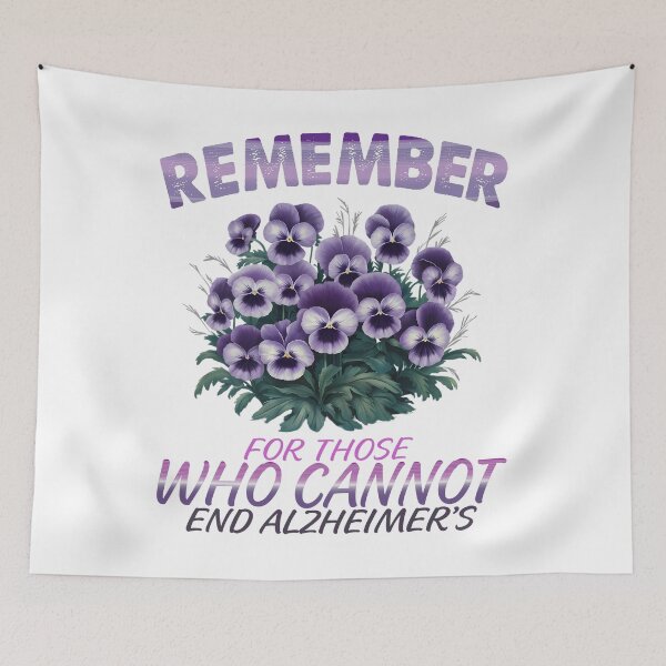 Item preview,  Remember For Those Who Cannot End Alzheimer's Purple dementia end Alz designed and sold by Smix Pixels.