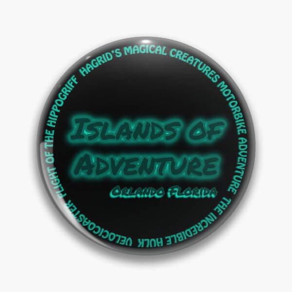 Item preview, Neon Blue Islands of Adventure Park Circle  designed and sold by RollingRC.