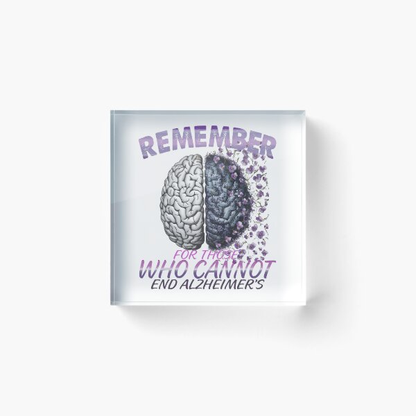 Item preview, Remember For Those Who Cannot End Alzheimer's Purple dementia Brain end Alz designed and sold by Smix Pixels.