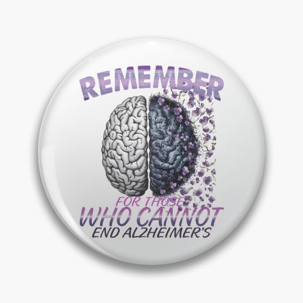 Item preview, Remember For Those Who Cannot End Alzheimer's Purple dementia Brain end Alz designed and sold by Smix Pixels.