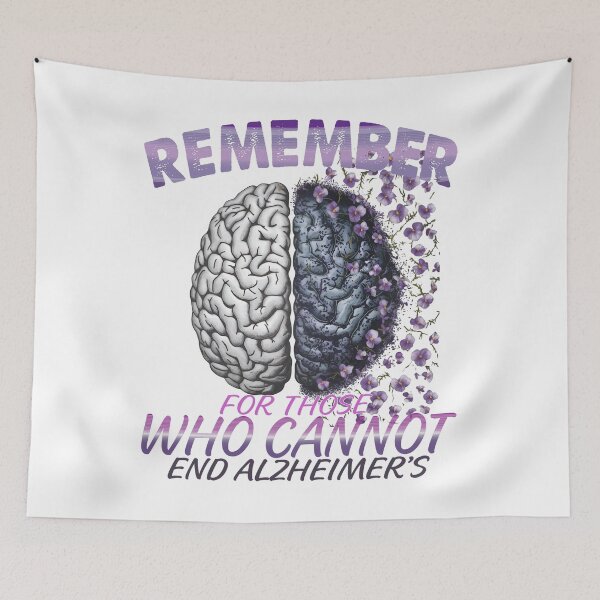 Item preview, Remember For Those Who Cannot End Alzheimer's Purple dementia Brain end Alz designed and sold by Smix Pixels.
