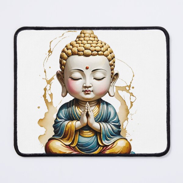 Item preview, Cute Tiny Buddha in Gold designed and sold by Aryabek.