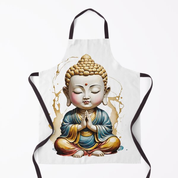 Item preview, Cute Tiny Buddha in Gold designed and sold by Aryabek.
