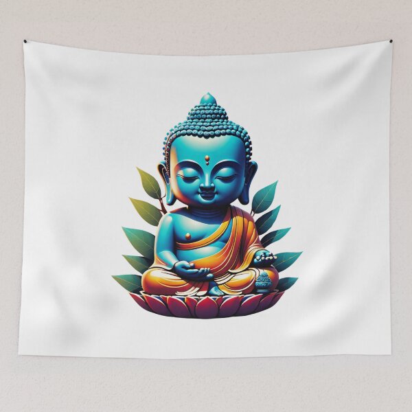 Item preview, Tiny Buddha with a Serene Smile designed and sold by Aryabek.
