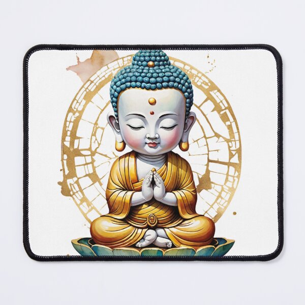 Item preview, Charming Tiny Buddha Illustration designed and sold by Aryabek.