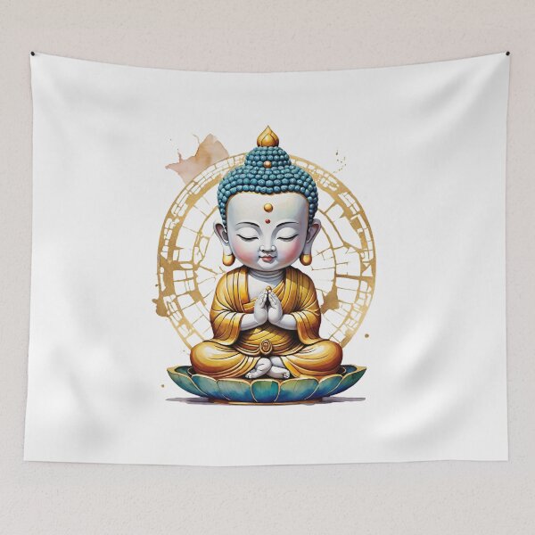 Item preview, Charming Tiny Buddha Illustration designed and sold by Aryabek.