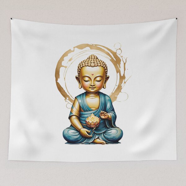 Item preview, Zen Tiny Buddha Vector designed and sold by Aryabek.