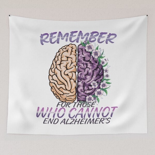 Item preview, Remember For Those Who Cannot End Alzheimer's Purple dementia Brain end Alz designed and sold by Smix Pixels.