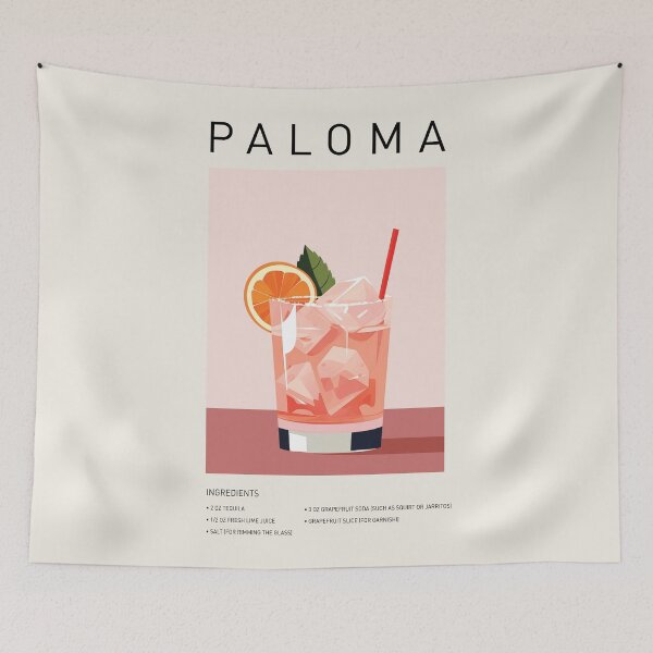 Item preview, Paloma Cocktail Wall Art designed and sold by SurfolioPrints.