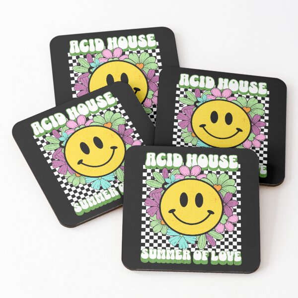 Item preview, ACID HOUSE - Summer Of Love (blanco/verde) designed and sold by Discothreadz.