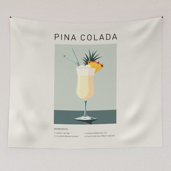 Item preview, Pina Colada Cocktail Wall Art designed and sold by SurfolioPrints.